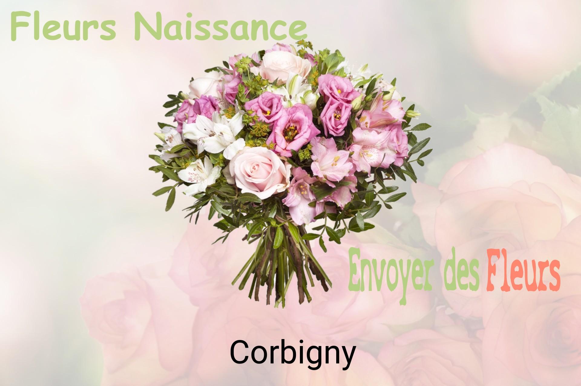 Bouquet de fleurs de naissance livré à Corbigny